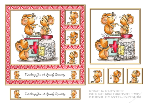 Cute Critters Get Well Card #7