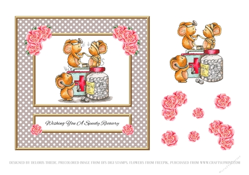 Cute Critters - Speedy Recovery Card Four