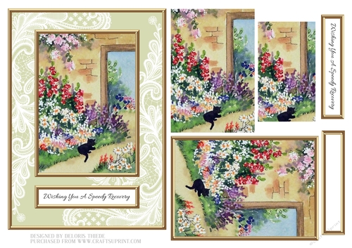 Wishing You A Speedy Recovery - Garden Scene #1