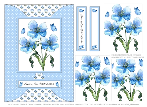 Sending Get Well Wishes Floral Topper