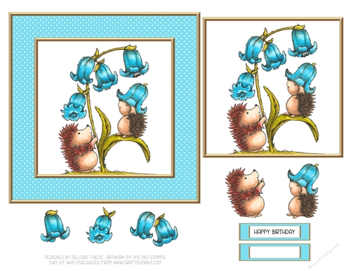 Cute Critters Birthday Topper - Card Two