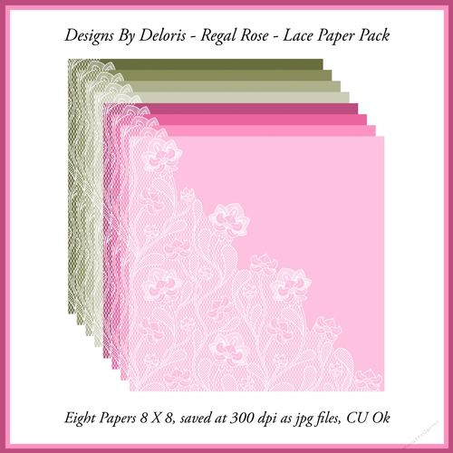 Lovely Lace Paper Pack (Regal Rose)