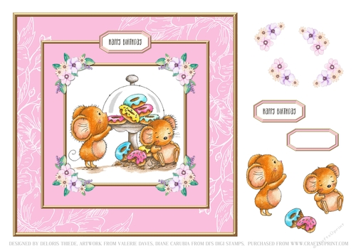 Cute Critters Birthday Topper