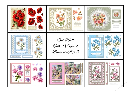 Get Well Floral Toppers - Bumper Kit 2