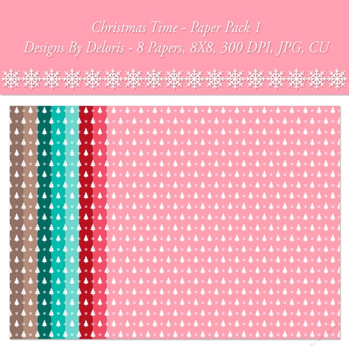 Paper Pack 1 (Christmas Time Color Palette)