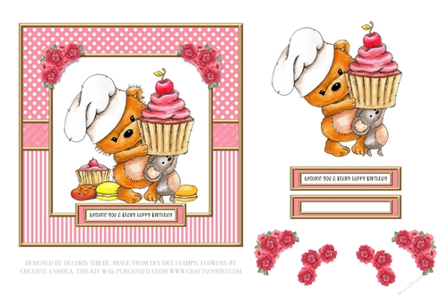 Cute Critters Birthday Topper