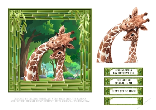 Safari Animals (Card One)