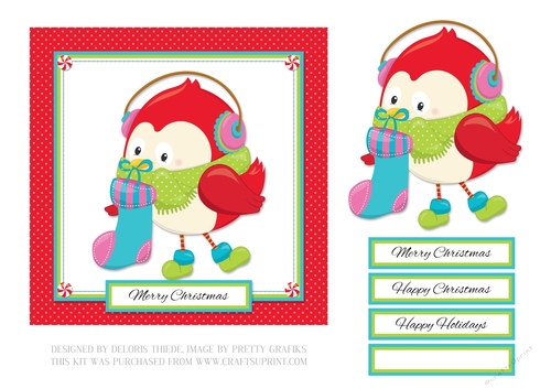 Bundled Up Birdies (Card Three)
