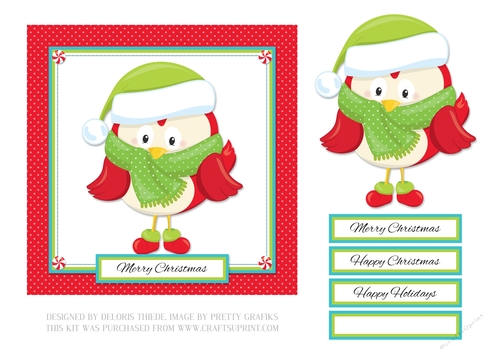 Bundled Up Birdies (Card Six)