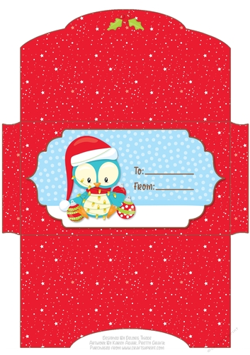 Cute Little Bluebird Holiday Money Wallet