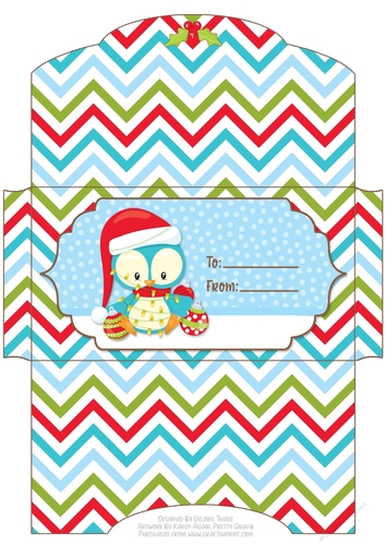 Cute Little Bluebird Holiday Money Wallet #2