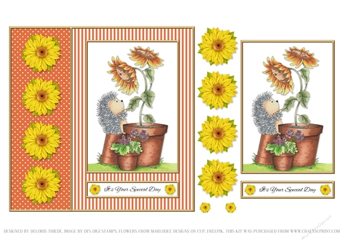Cute Hedgehog Topper - Its Your Special Day