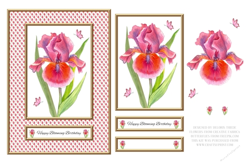 Happy Blooming Birthday (Iris)