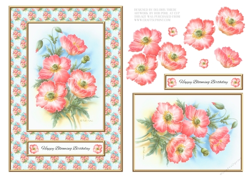 Birthday - Lovely Rob Pohl Watercolor Topper
