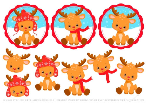 Cute Critters Holiday Toppers