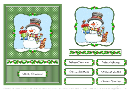Cute Critters Holiday Topper (Card Ten)