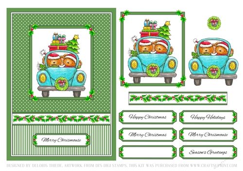 Cute Critters Holiday Topper