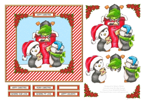 Cute Critters Holiday Topper (Card Four)