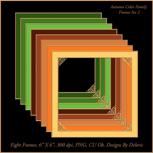Frames Set 2 (Autumn Color Family)