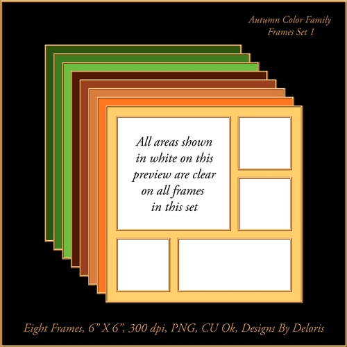 Frames Set 1 (Autumn Color Family)