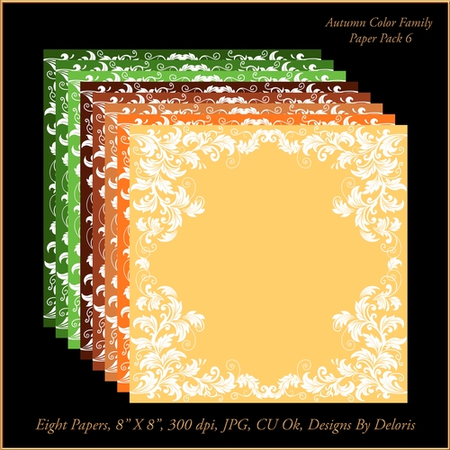 Paper Pack 6 (Autumn Color Family)