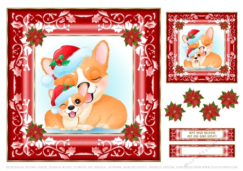 Cute Puppy Holiday Topper #3