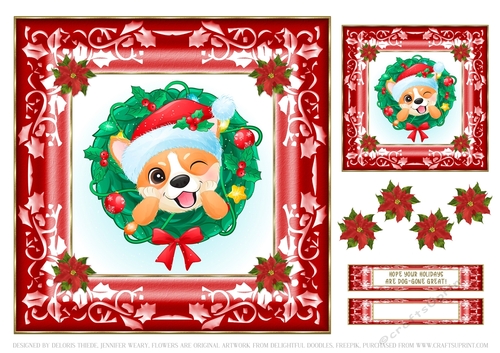 Cute Puppy Holiday Topper #4