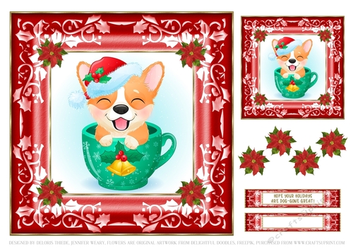 Cute Puppy Holiday Topper #5