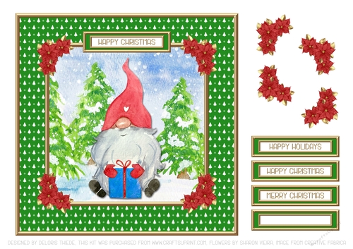 Cute Little Gnomes Holiday Topper #5