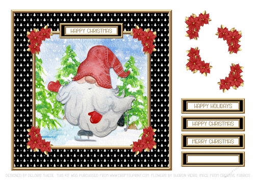 Cute Little Gnomes Holiday Topper #7