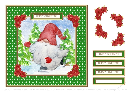 Cute Little Gnomes Holiday Topper #8