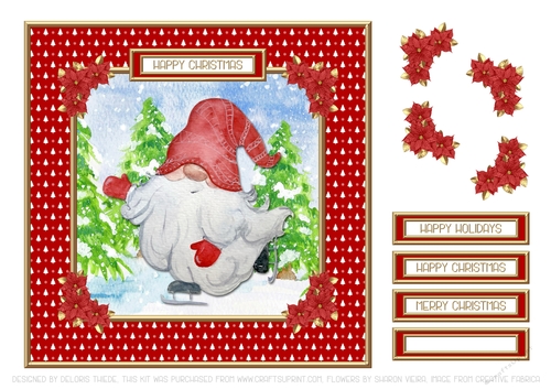 Cute Little Gnomes Holiday Topper #9