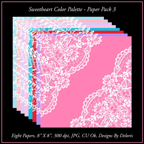 Sweetheart Color Palette - Paper Pack 3