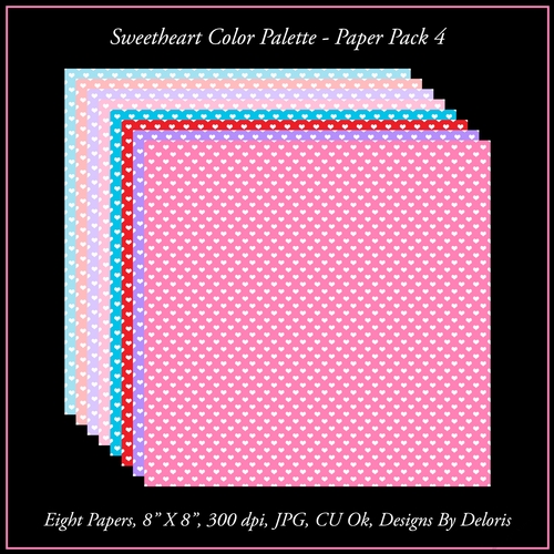 Sweetheart Color Palette - Paper Pack 4