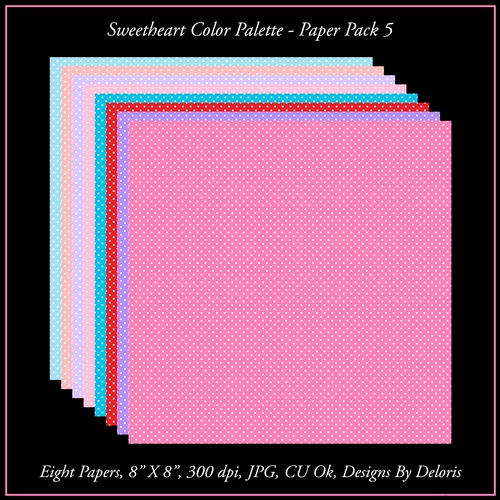 Sweetheart Color Palette - Paper Pack 5