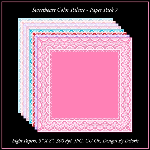 Sweetheart Color Palette - Paper Pack 7