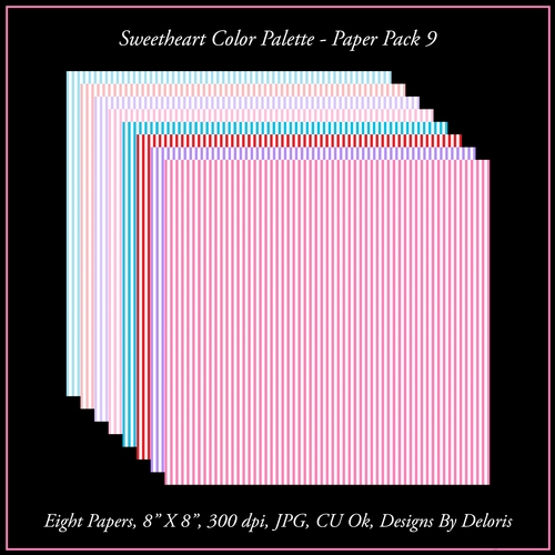 Sweetheart Color Palette - Paper Pack 9