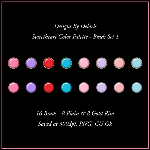 Sweetheart Color Palette - Brads