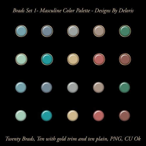 Brads Set 1 (Masculine Colors)
