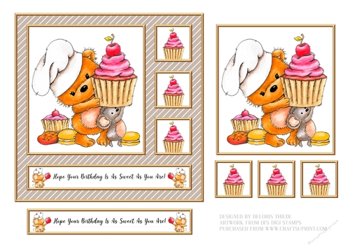 Cute Critters Birthday Topper (Four)