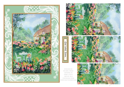Lovely Cottage Garden Get Well Topper