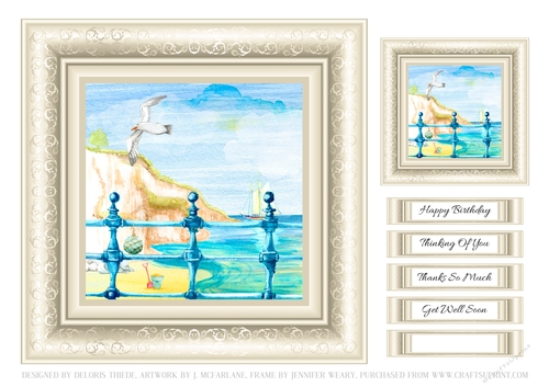 Lovely Coastal Scene - Card Two