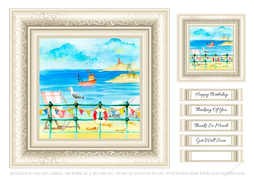 Lovely Coastal Scene - Card Four