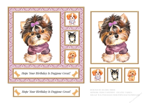 Hope Your Birthday Is Doggone Great (Card Two)