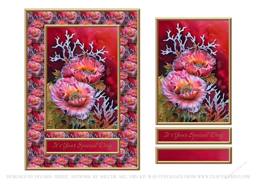 Gorgeous Poppies Topper One