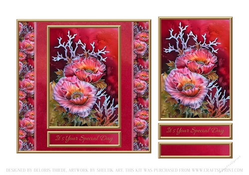 Gorgeous Poppies Topper Two