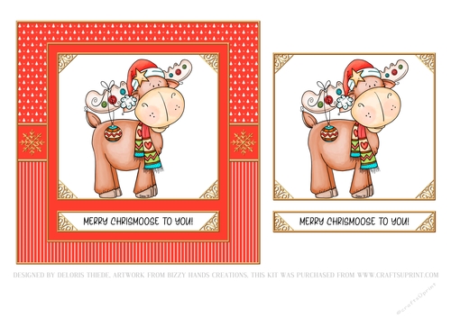 Merry Chrismoose To You - Red