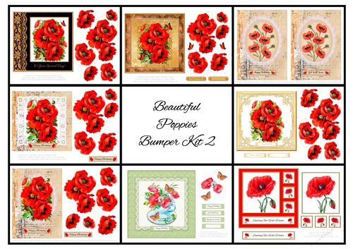 Beautiful Poppies Bumper Kit #2