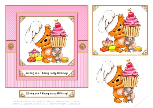 Cute Critters Birthday Topper