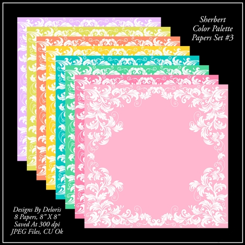 Paper Pack 3 - Sherbert Color Palette
